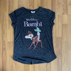 Cotton on Disney bambi grey t-shirt size XS